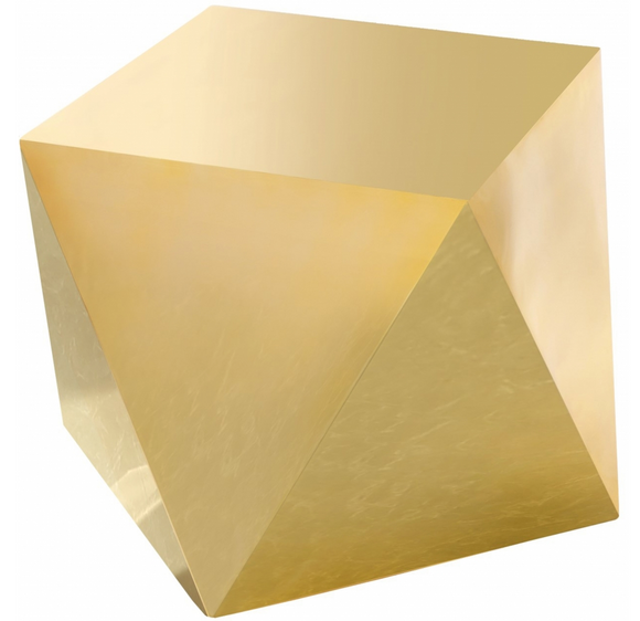 Diamond Side Table Gold
