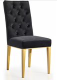 Jamie Dining Chair S/2 Gold/Beige