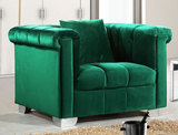 Kristof Modern Accent Chair Green