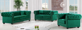 Oak Modern Sofa Green