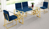 Quaid Dining Table Gold