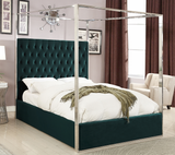 Structure Modern Canopy Bed Green
