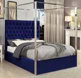Structure Modern Canopy Bed Blue