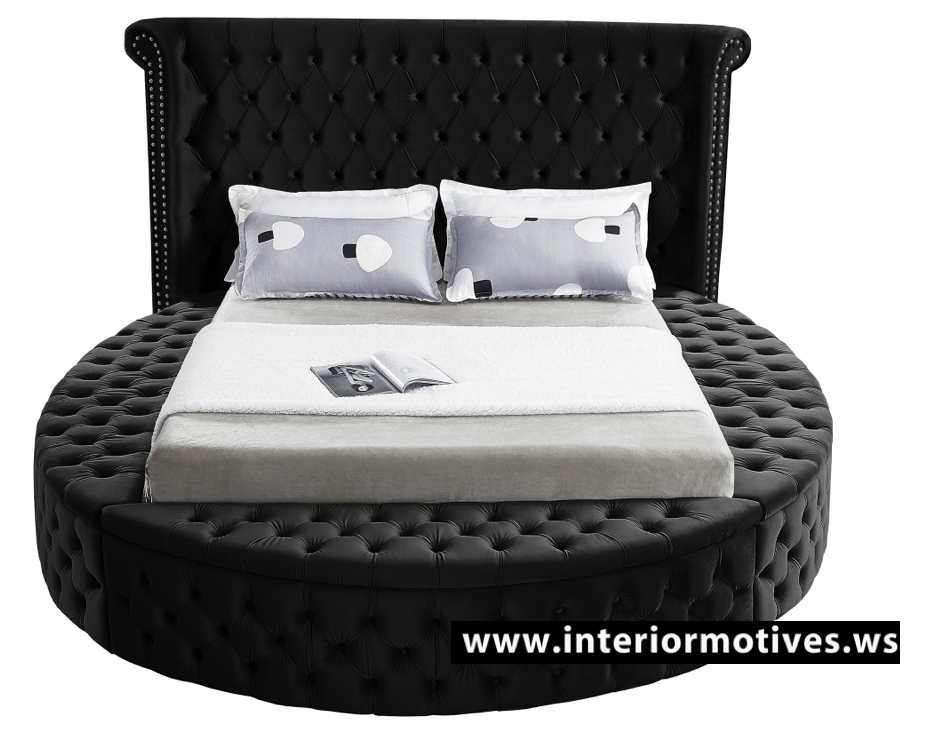 Overture Round Bed Grey Interior Motives by Will Smith LLC