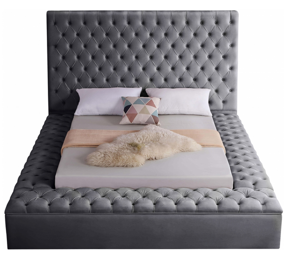 Tuck-Away Modern Storage Bed Grey