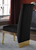 Valor Dining Chair S/2 Black/Gold