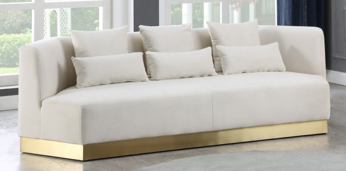 Cream and gold couch hotsell