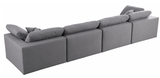 Modern Cloud Modular Linen Sofa 4pcs Grey