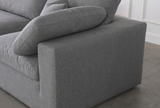 Modern Cloud Modular Linen Sofa 4pcs Grey