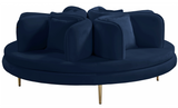 Orbit Conversation Round Seating Blue