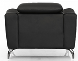 Danley Leather Chair Black