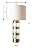 Abuja Gold and Acrylic Table Lamp