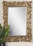 Fragment Gold Metal Wall Mirror