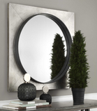 Introvert Silver Leaf Wall Mirror