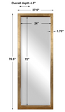 Treton Gold Wall/Floor Mirror Tall