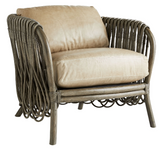 The Straps Modern Accent Chair Grey Wash/Beige