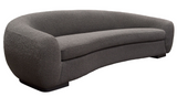 The Evoke Modern Grey Rounded Sofa