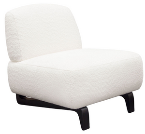 Tranquillum Faux Sheepskin Armless Accent Chair