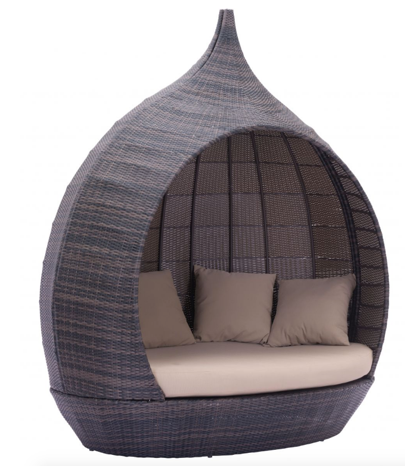 Outdoor Modern Daybed Cocoon Lounger contemporary outdoor daybed Outdoor lounger Interior Motives by Will Smith LLC