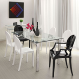 Stout Chrome and Glass Dining Table