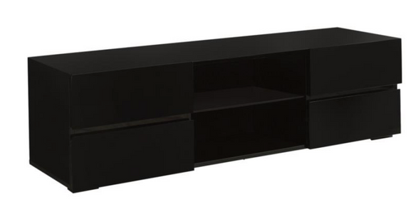 Moderne TV Stand Glossy Black
