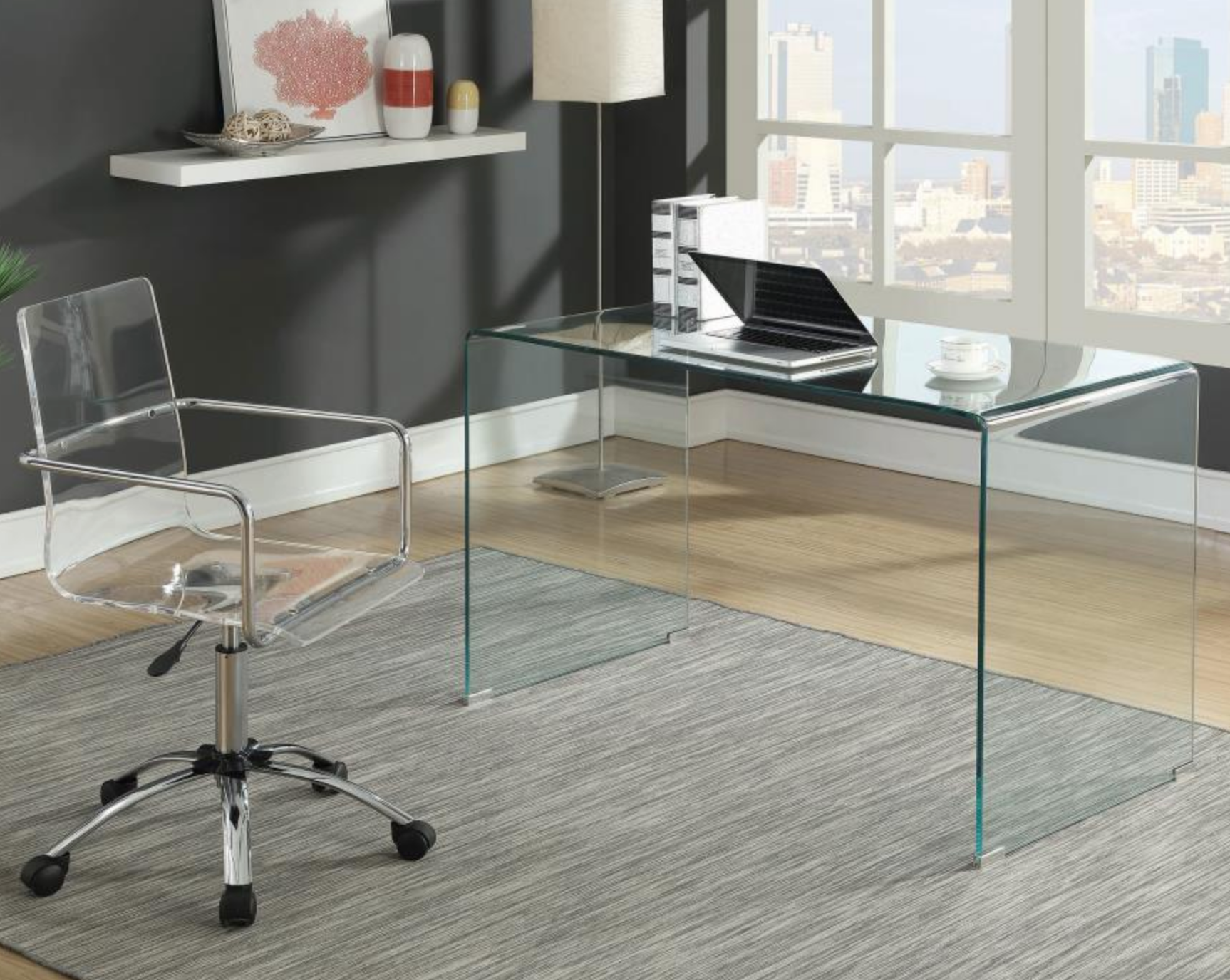 Ghost Acrylic Desk Chair Interior Motives by Will Smith LLC