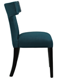 Azure Upholstered Dining Chair with nailhead trim 