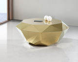 Coffee Table in Diamond Cut in gold