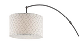 Arched Floor Lamp with pattered shade 