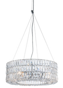 Radiant Round Crystal Ceiling Light