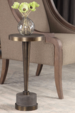 Pondont Modern Concrete and Steel Accent Table