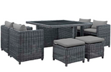 Iverson 9 Piece Outdoor Dining Set