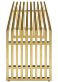 Apollo Modern Gold Metal Bench Medium