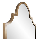 Arc Brass Tall Wall Mirror