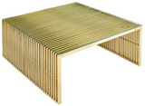 Stilt Modern Metal Coffee Table Gold