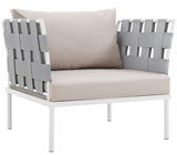 Elle Outdoor Aluminum Arm Chair