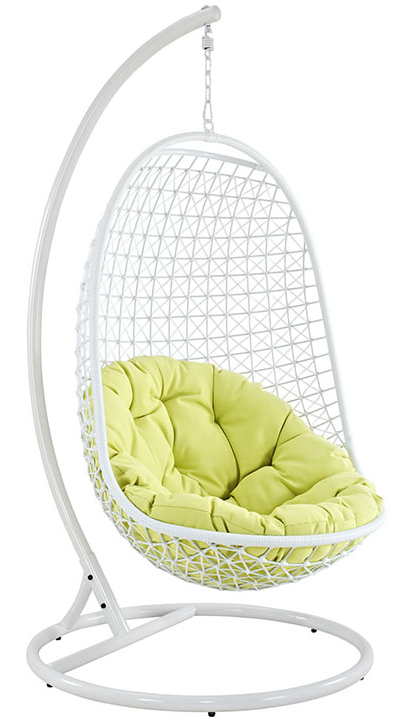 Fritz Outdoor White Swing Chair