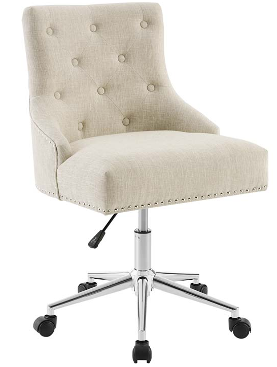 Astute Upholstered Desk Chair Beige