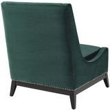 Darby Velvet Accent Chair Green