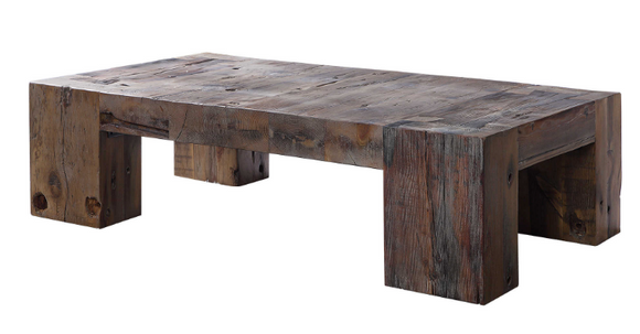 Reclamation Oversized Boat Wood Coffee Table