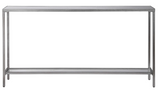Bryson Skinny Console Table Silver
