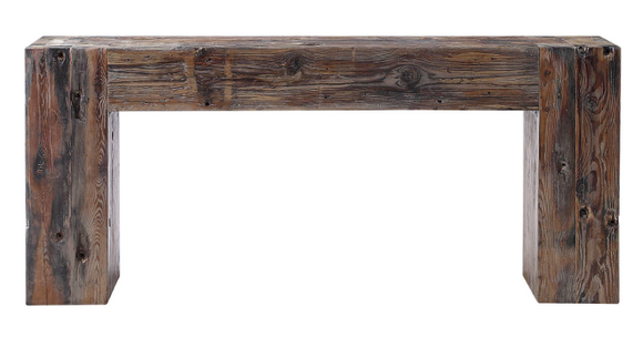 Reclamation Oversized Boat Wood Console Table