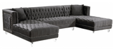 Belair Modern Sectional Sofa Black