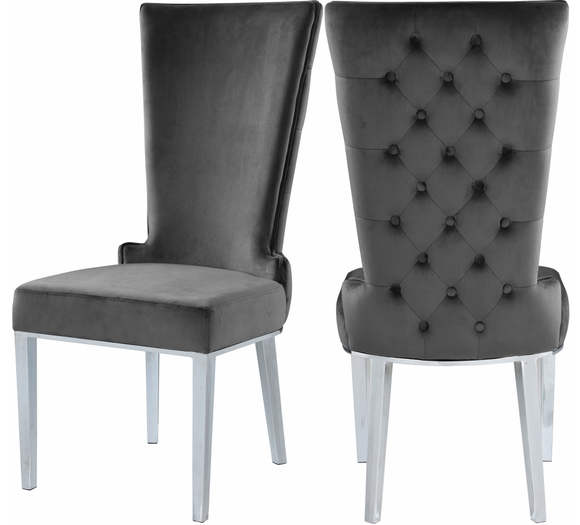 LaFlare Dining Chair S/2 Grey