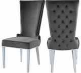 LaFlare Dining Chair S/2 Blue Navy