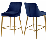 Capelli Counter Stool Gold S/2 Grey