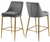 Capelli Counter Stool Gold S/2 blue
