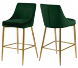 Capelli Counter Stool Gold S/2 blue
