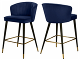 Shelly Modern Counter Stool S/2 Black
