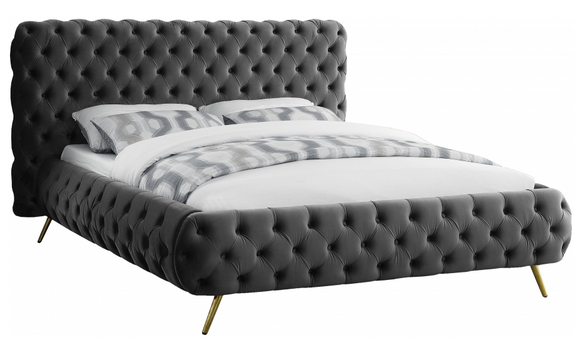 Exude Modern Bed Grey